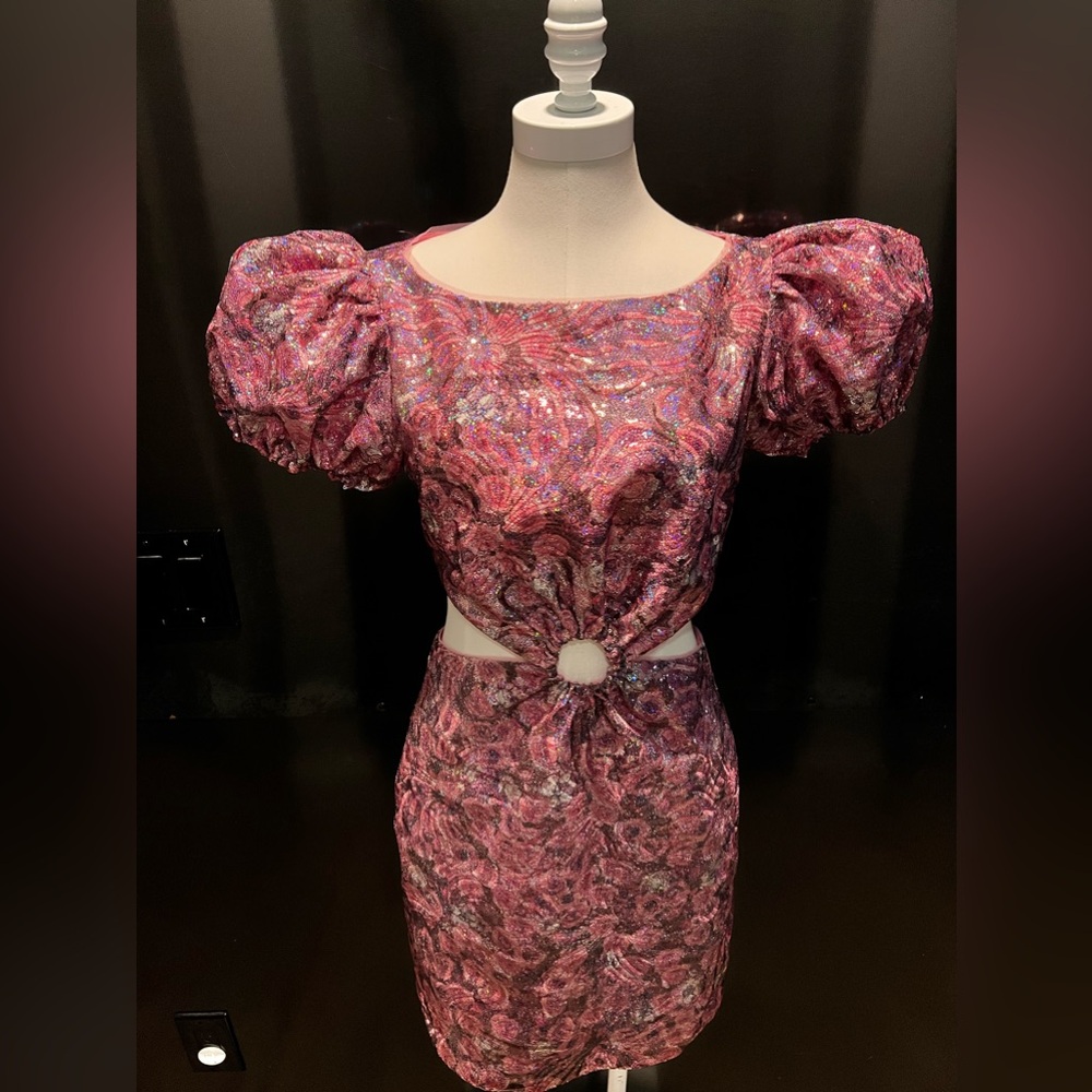 Pink & Silver Dress designer by Avec Les Filles. Size 4